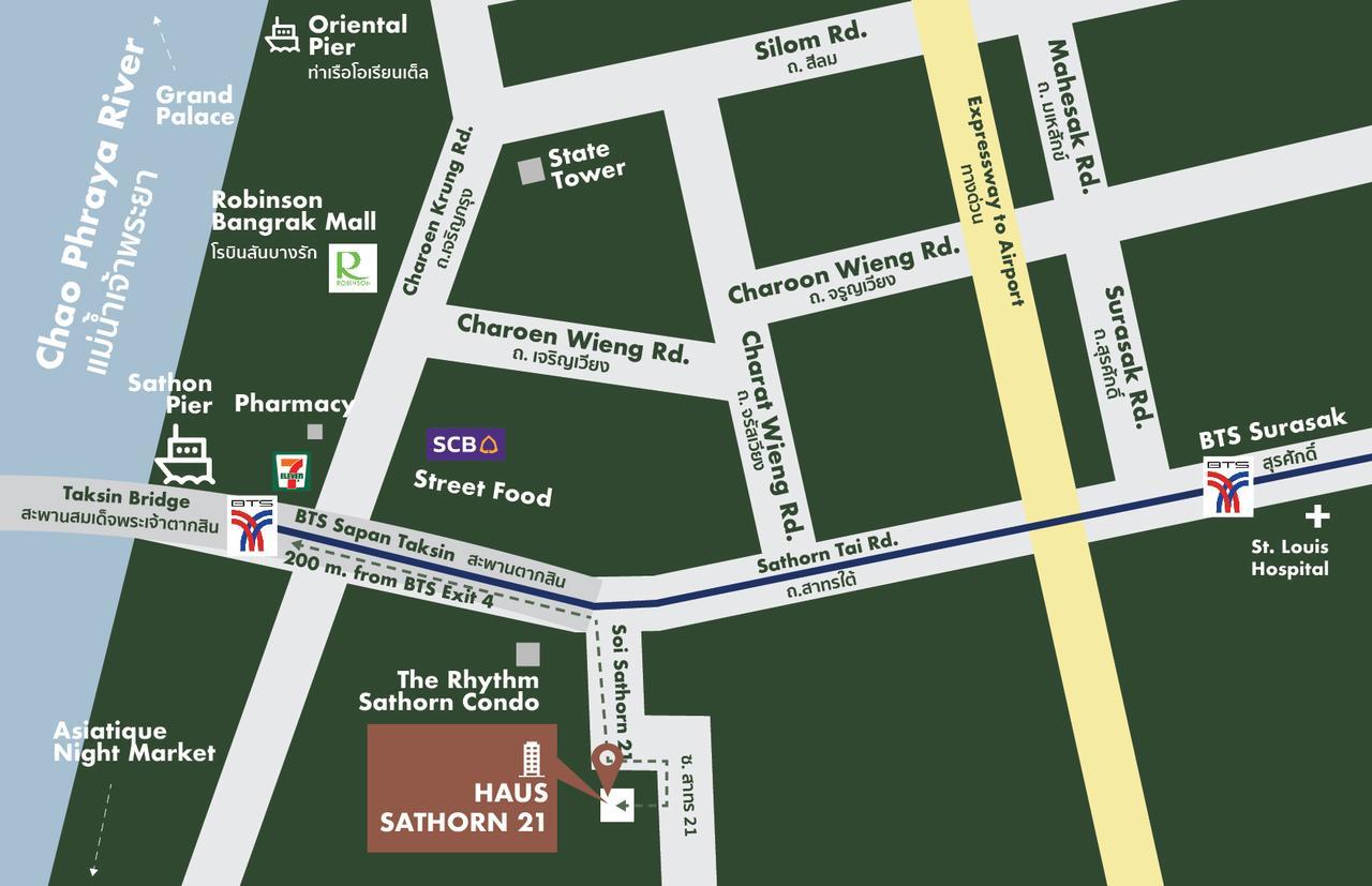 Haus Sathorn 21 Bed And Breakfast Bangkok Exterior photo
